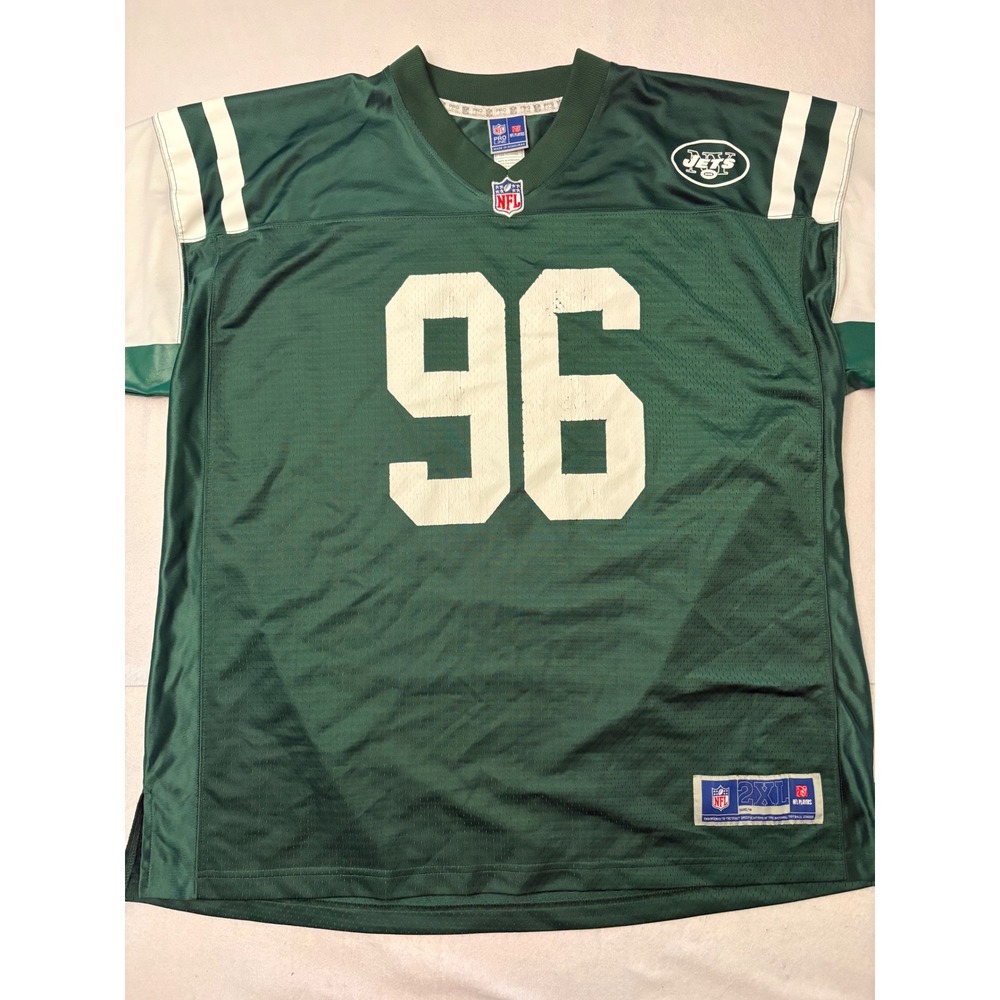 NFL Pro Line New York Jets Muhammad Wilkerson 96 Jersey Mens 2XL Green White